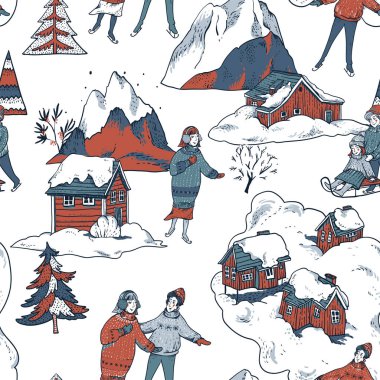 İskandinav tarzında klasik, kusursuz bir Noel modeli.