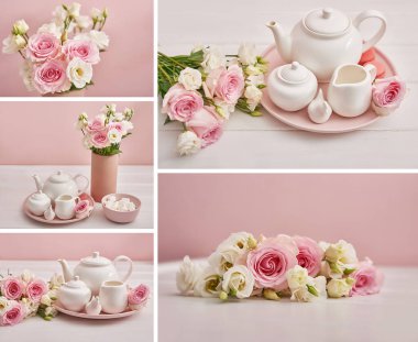 Bahar kartı şablonu. Mutlu yıllar ya da Sevgililer Günü. Kadınlar Günü. Anneler günü için tebrik kartı. Çiçeklerle tebrik ederim. Çiçek kartı. Uzayı kopyala Düğün davetiyesi. Çiçekli çay seti..