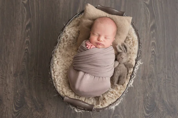 Slapende Pasgeboren Baby Gezond Medisch Concept Gezond Kind Concept Van — Stockfoto