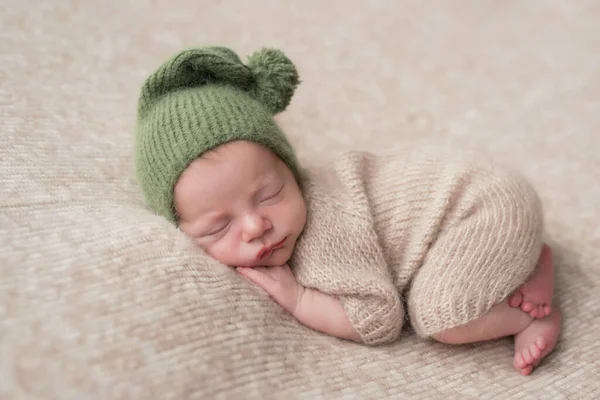 Slapende Pasgeboren Baby Gezond Medisch Concept Gezond Kind Concept Van — Stockfoto