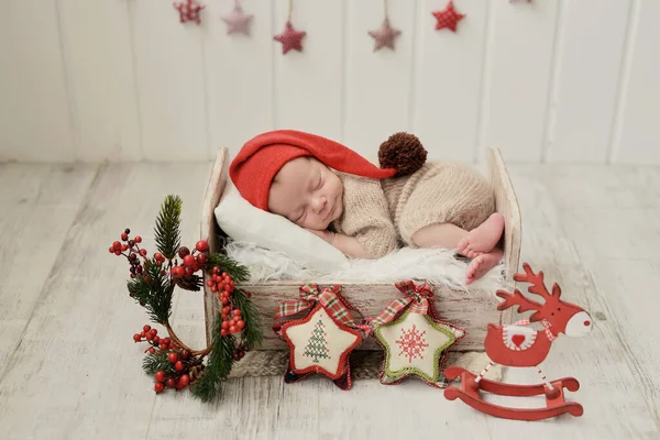 Kerst Pasgeboren Baby Gezond Medisch Concept Gezond Kind Concept Van — Stockfoto