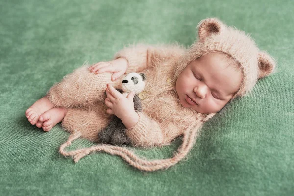Спящий Новорожденный Ребенок Здоровая Медицинская Концепция Здоровый Ребенок Концепция Больницы — стоковое фото