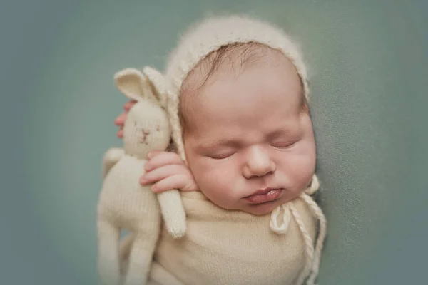 Uyuyan Yeni Doğan Bebek Sağlıklı Tıbbi Konsept Sağlıklı Çocuk Hastane — Stok fotoğraf