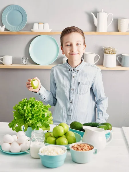 Limpiar Comer Ingredientes Saludables Para Cocinar Marco Alimenticio Concepto Superalimentos —  Fotos de Stock