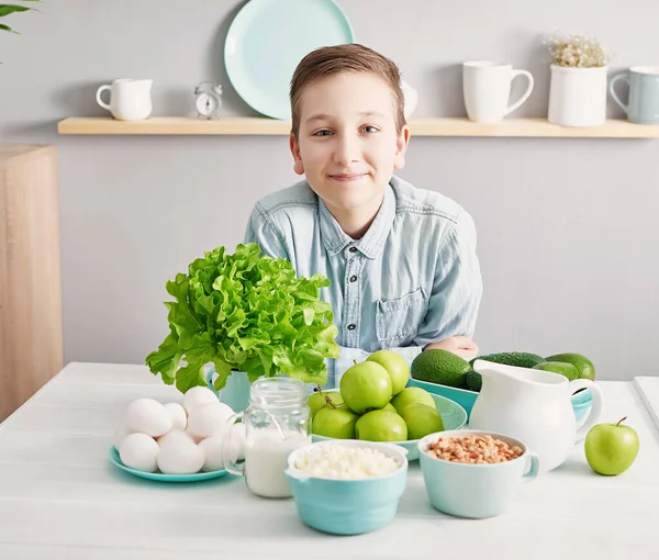 Limpiar Comer Ingredientes Saludables Para Cocinar Marco Alimenticio Concepto Superalimentos —  Fotos de Stock