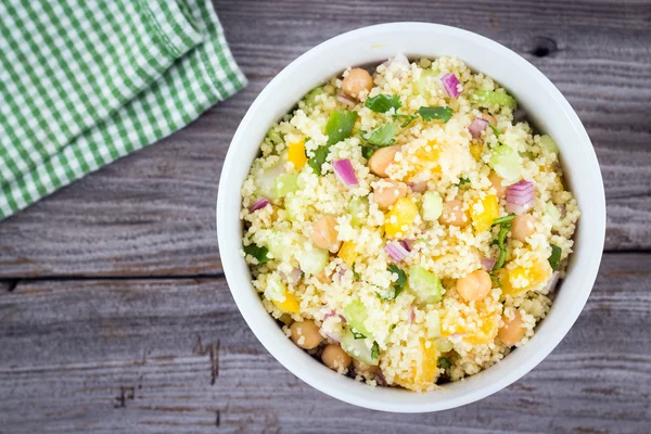 Citrus couscous salad — Stock Photo, Image