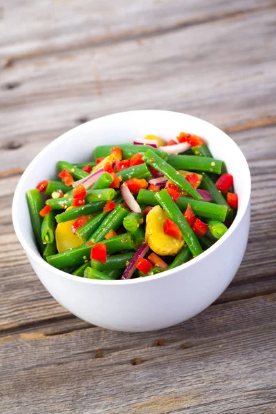 yeşil fasulye ve patates salatası