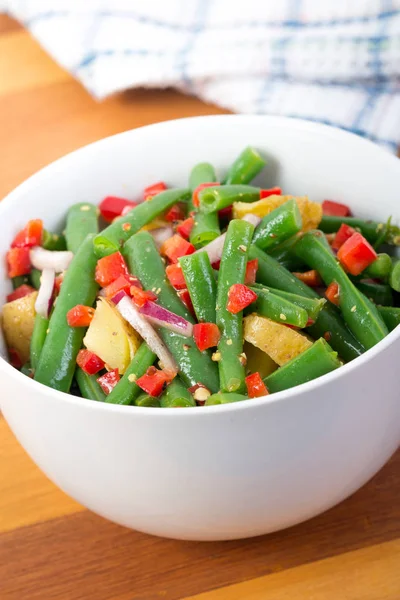 yeşil fasulye ve patates salatası