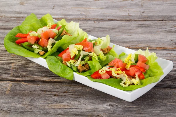 Mexikanische Salatwickel — Stockfoto