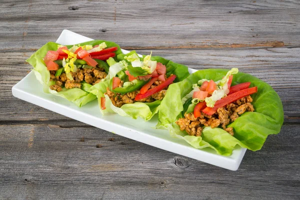 Mexikanische Salatwickel — Stockfoto