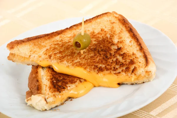 Gegrilde kaas sandwich — Stockfoto