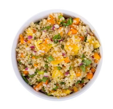 Quinoa portakal ve kişniş salata