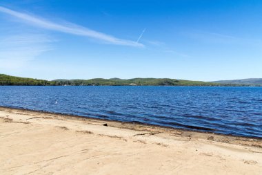 Maskinonge Lake, Lanaudiere St-Gabriel-de-Brandon, Quebec, Kanada yaz