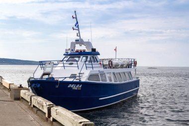 yolcu feribot tekne Perce Gaspesie iskeleye