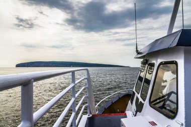 Bonaventure Adası'ndan bir cruise gemi görünümünü
