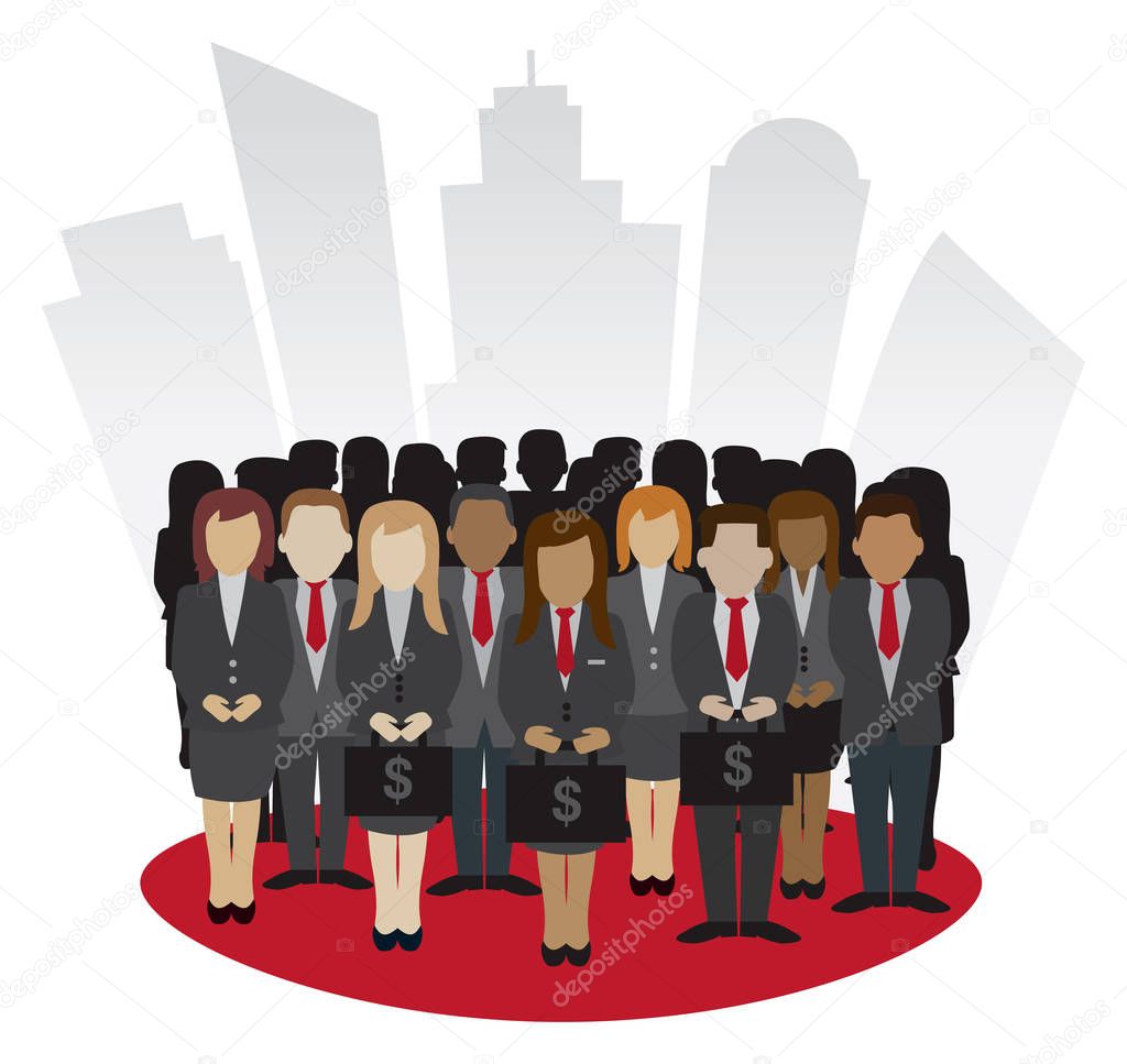 Financial Business Peoples vector