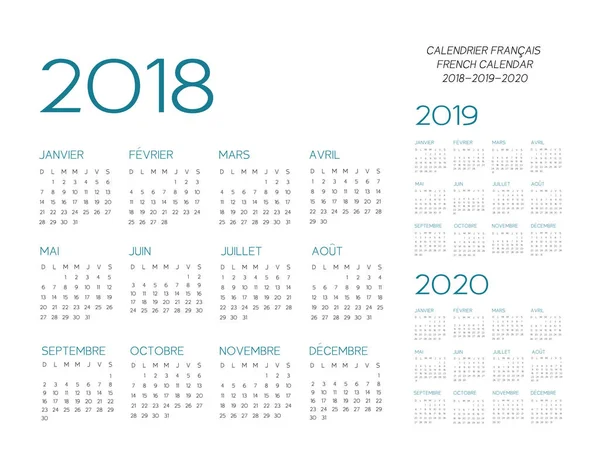 Spanish Textured Blue Calendar Vector Year 17 18 19 Stock Vector Image By C Juliedeshaies