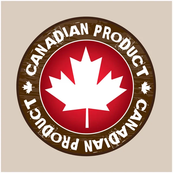 Rótulo de produto canadense vetor — Vetor de Stock
