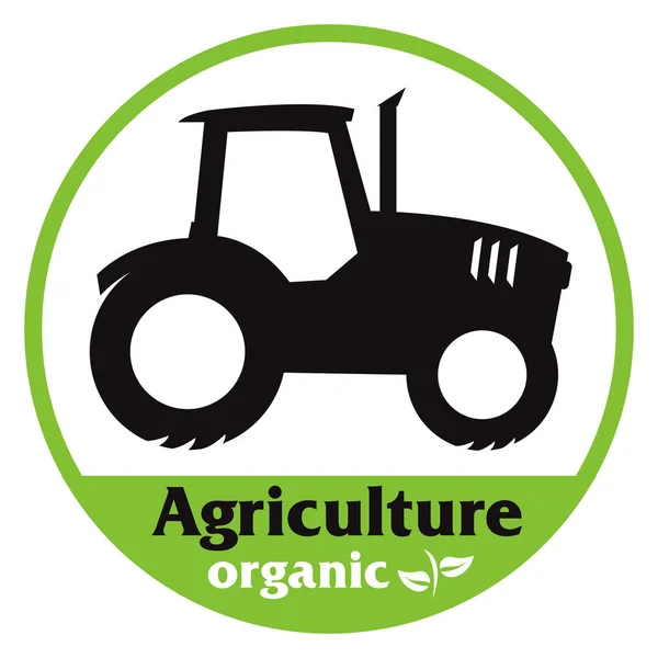 Symbolvektor für ökologische Landwirtschaft — Stockvektor