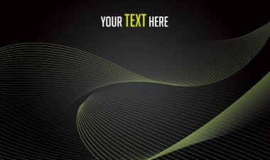 neon koyu dalgalar soyut vektör arkaplanı 