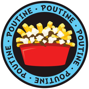 Patates ve peynirden yapılmış Poutine Kanada yemeği. 