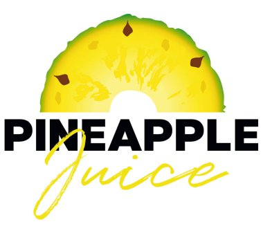 Ananas meyvesi tropikal meyve suyu vektörü