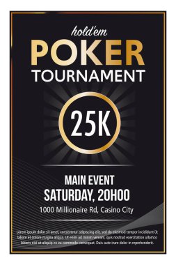Kumarhane Poker Turnuvası poster tasarımı