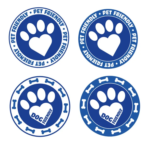 Pet friendly icon symbol badge — Stock Vector