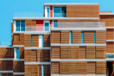 Apartman bloğu dış cephe Valencia, İspanya