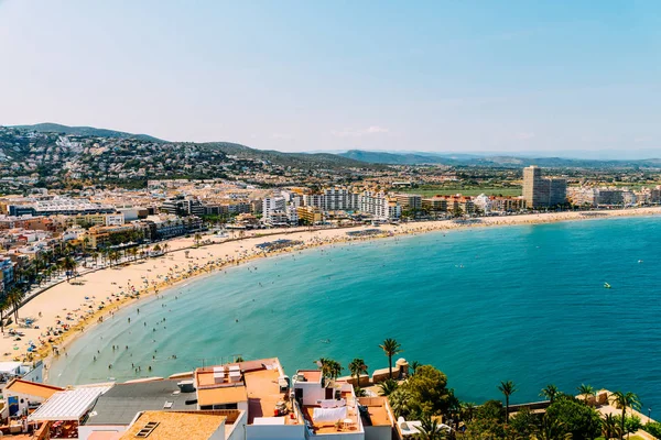 Peniscola şehir İspanya Hava panoramik manzaralı