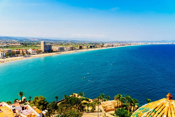 Peniscola şehir İspanya Hava panoramik manzaralı