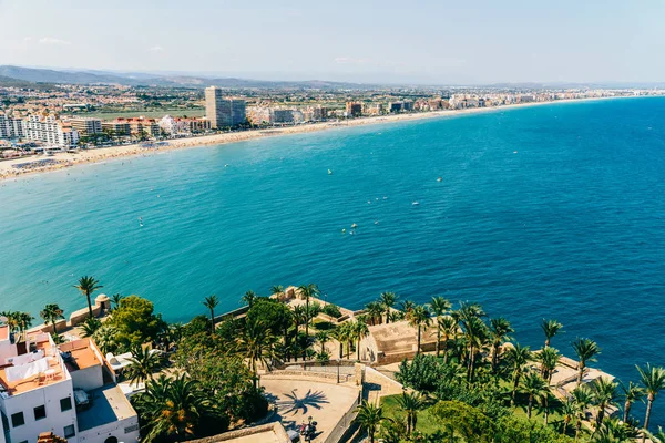Peniscola şehir İspanya Hava panoramik manzaralı