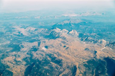 Planet Earth ufuk görünümünü uçak