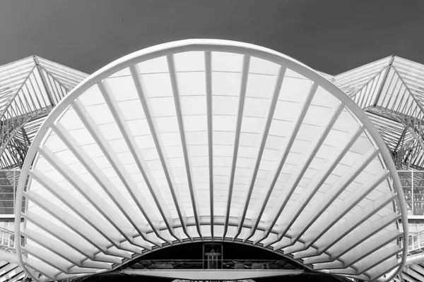 Abstract Architectural Detail Of Gare do Oriente (Lisbon Oriente Train Station)