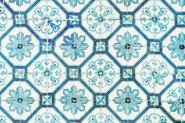Güzel seramik duvar doku deseninin Lizbon, Portekiz