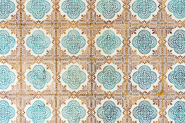 Beautiful Ceramic Wall Texture Pattern Lisbon Portugal — Stock Photo, Image