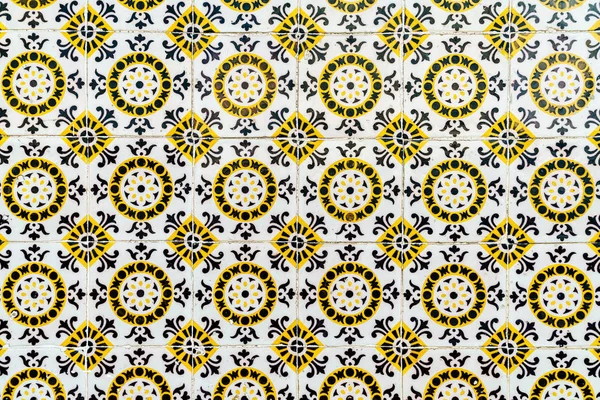 Beautiful Ceramic Wall Texture Pattern Lisbon Portugal — Stock Photo, Image