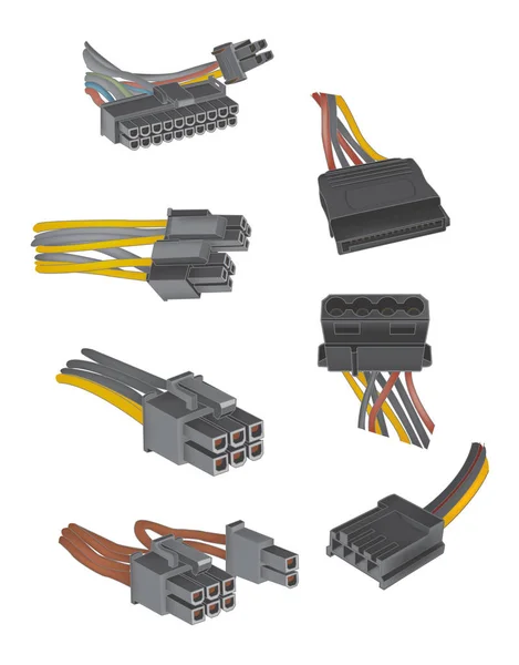 Connecteurs d'ordinateur — Image vectorielle