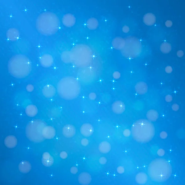 Christmas light blue bokeh efekt abstrakcyjne tło. Niewyraźne b — Wektor stockowy