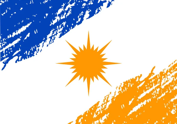Grunge vlag van de staat Tocantins, Brazilië. Eenvoudig te bewerken vectorsjabloon voor banner, typografie poster, logo ontwerp, ansichtkaart, t-shirt, flyer, sticker, label, etc.. — Stockvector