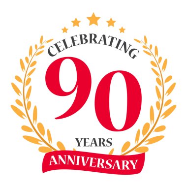 Mutlu yıldönümü kutlama simgesi