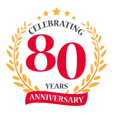 Mutlu yıldönümü kutlama simgesi