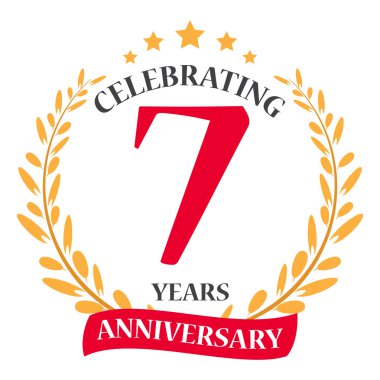 Mutlu yıldönümü kutlama simgesi