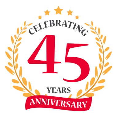 Mutlu yıldönümü kutlama simgesi