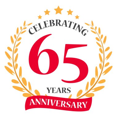 Mutlu yıldönümü kutlama simgesi