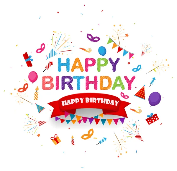 Happy birthday card — Stock Vector