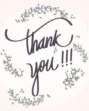 Teşekkür ederim, el yazısı.