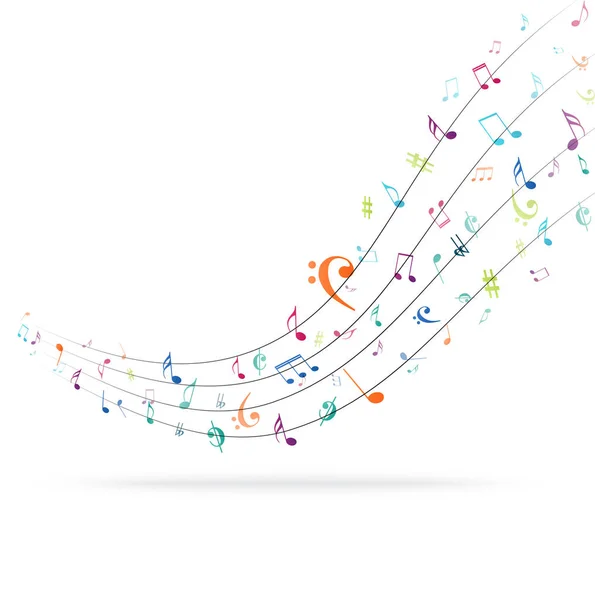 Colorful music design — Stock Vector