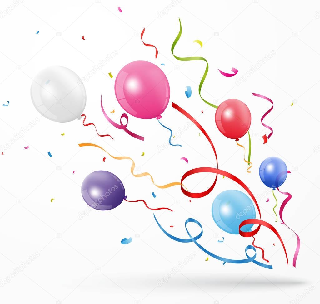 colorful ballons illustration 