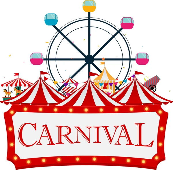 Carnaval fundo colorido — Vetor de Stock